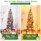 Pre-lit Snow Flocked Artificial Pencil Christmas Tree with 250 LED Lights